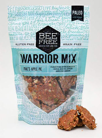BeeFree Warrior Mix Granola | Gluten Free, Grain Free, Paleo, Mae's Apple Pie, 9oz bag